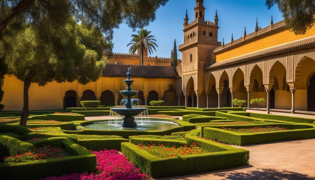 Alcázar Seville gardens