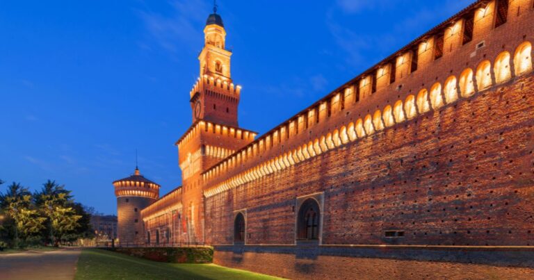 Castello Sforzesco, Milan, Italy for castles in italy post