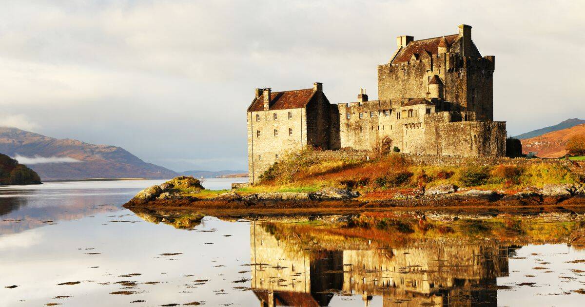 eilean donan castle, scotland - exterior view