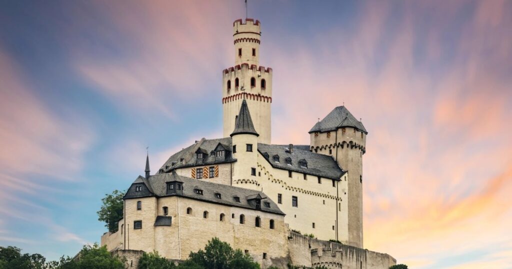 Marksburg castle, germany - exterior view