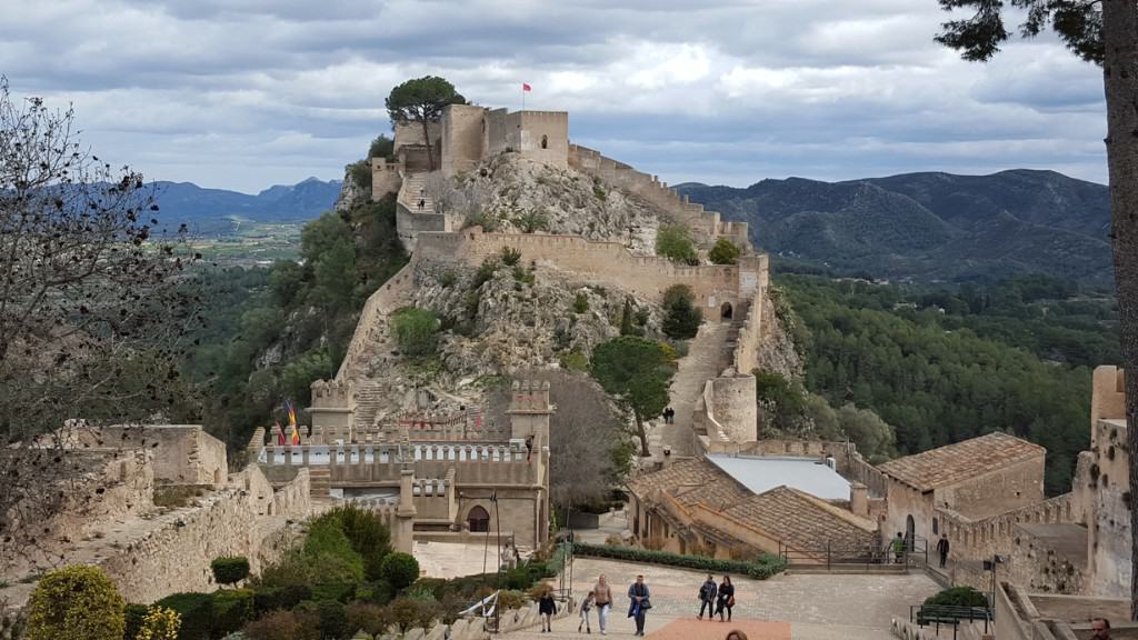 view of castillo de xativa in xativa, spain