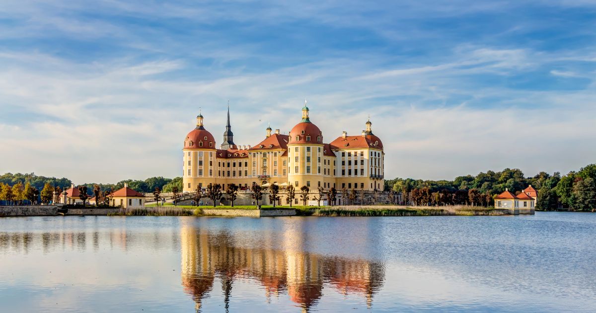 moritzburg castle, germany - exterior view