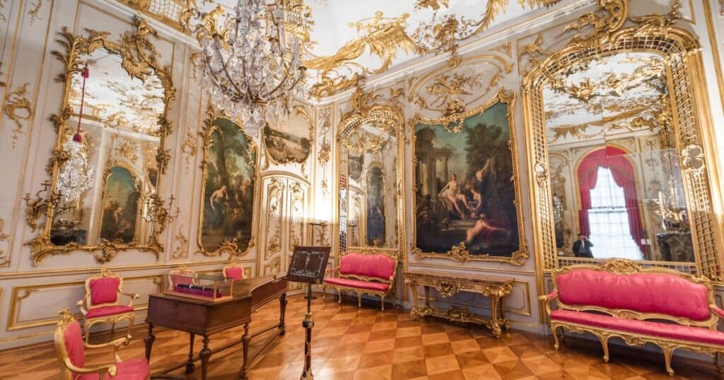 sanssouci palace, germany - interior view