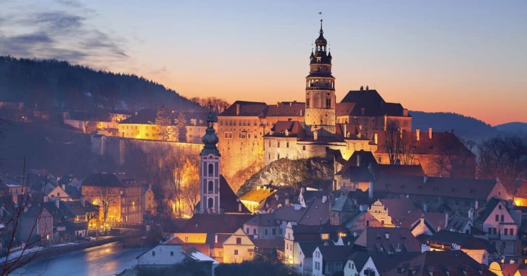 cesky krumlov, one of many beautiful castles in czech republic