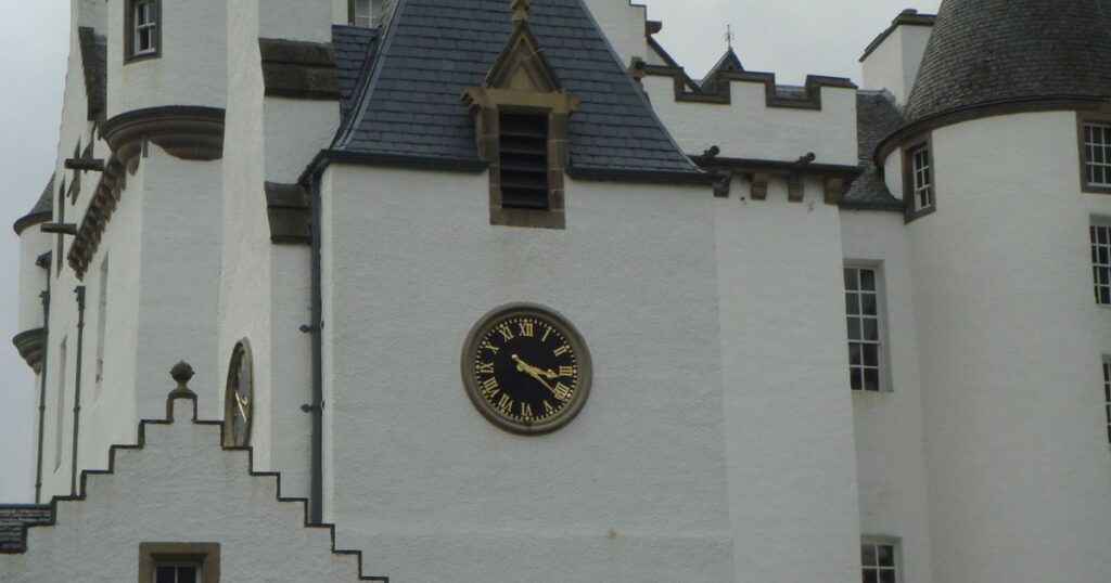 blair castle, scotland - clock